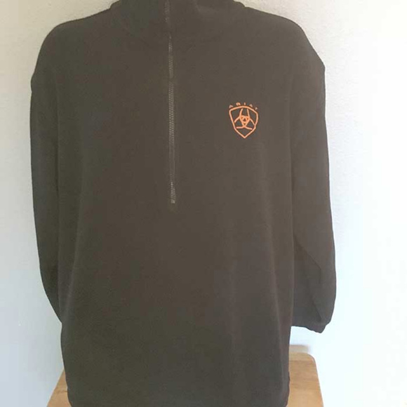 Ariat Other - Ariat black 1/4 zip fleece pullover men's L